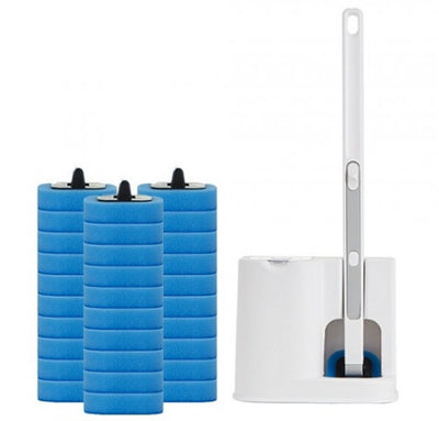 Quange Disposable Toilet Brush Set (10 sponges)