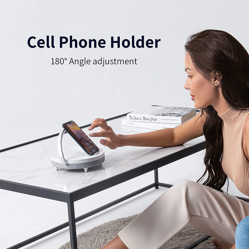 EZVALO 3 in 1 Wireless Charger, Bluetooth Speaker, Light