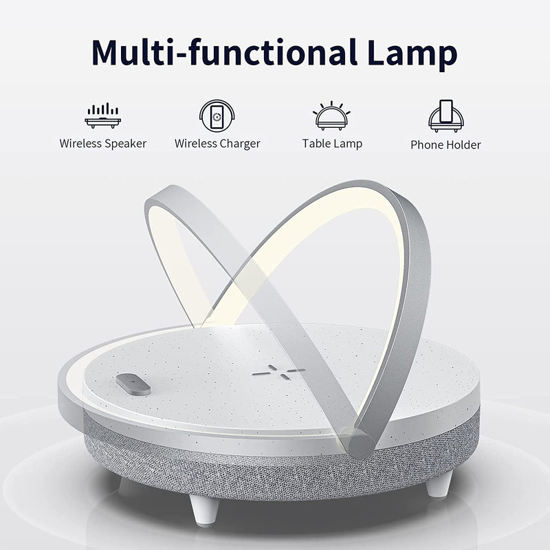 EZVALO 3 in 1 Wireless Charger, Bluetooth Speaker, Light