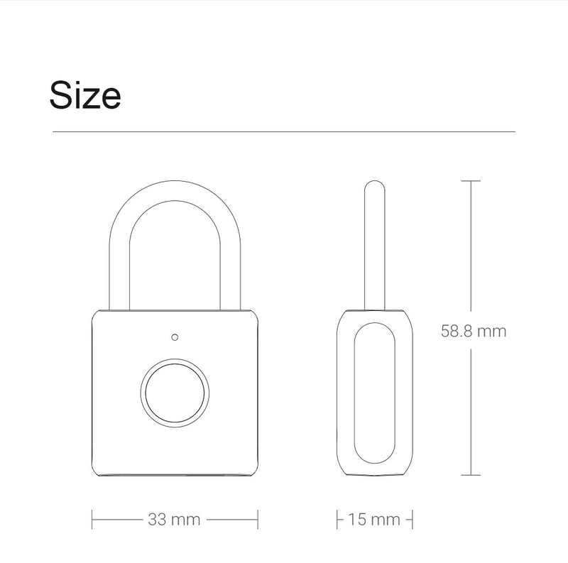 Xiaomi Uodi Smart Biometric Fingerprint Lock